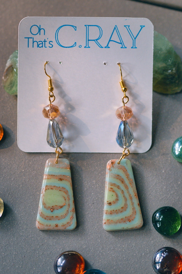 Multicolor Polymer Clay Beaded Earrings