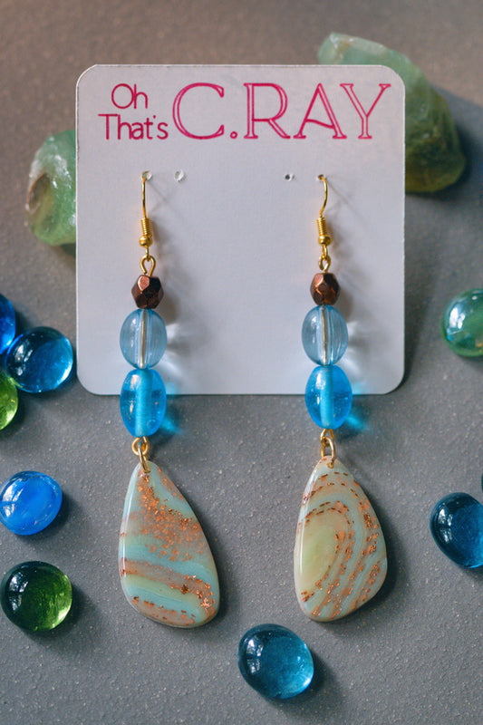 Polymer Clay Beaded Earrings